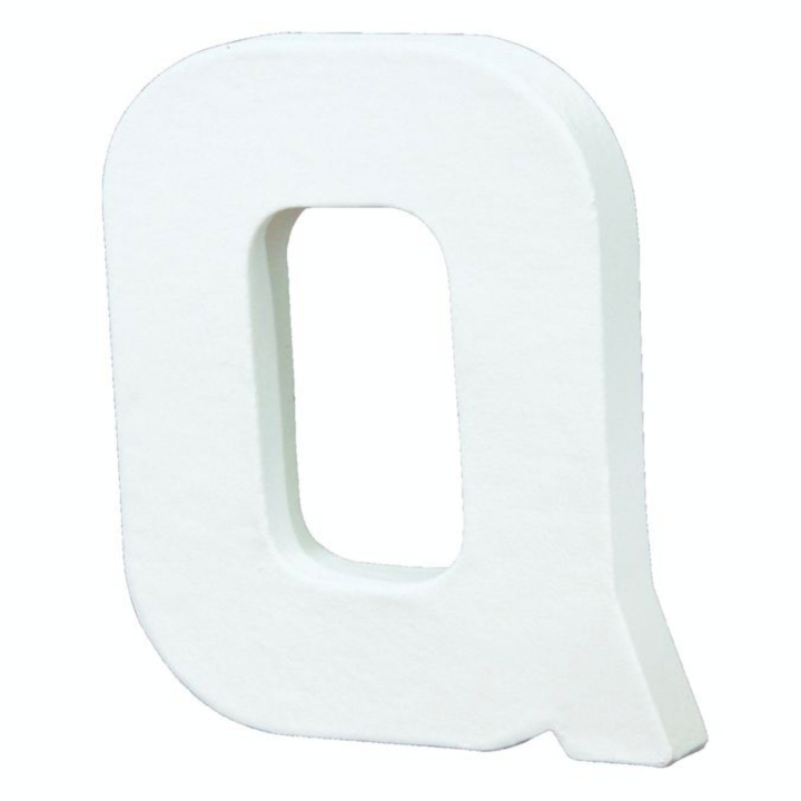 Lettre en papier mâché 20.5cm Q - Décopatch - Rougier et Plé