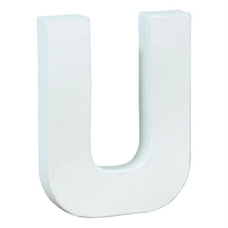 Lettre en papier mâché 20.5cm U - Décopatch - Rougier et Plé