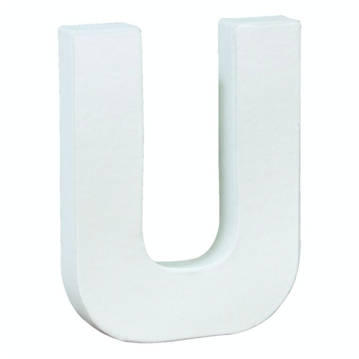 Lettre en papier mâché 20.5cm U - Décopatch - Rougier et Plé