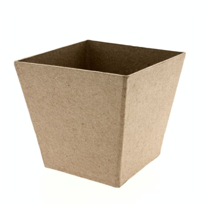 Pot en papier mâché 10 x 10 x 9,5 cm - Décopatch - Rougier et Plé