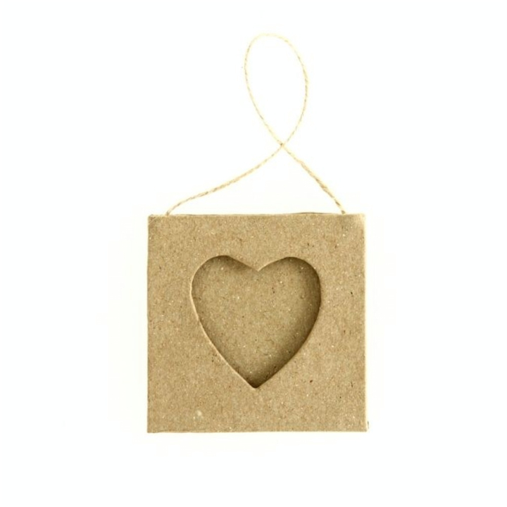 Cadre en papier mâché cœur Ø55cm - Décopatch - Rougier et Plé