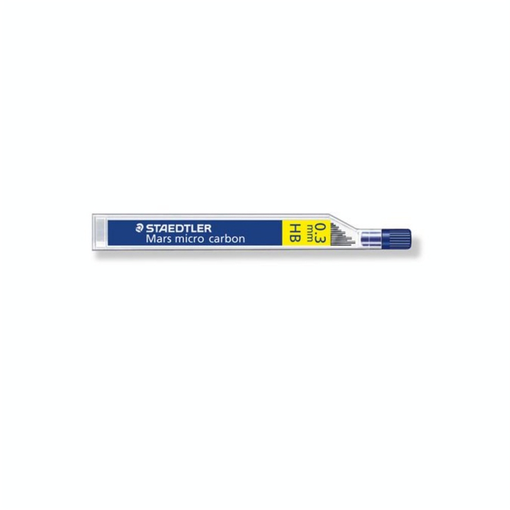 Mines graphite Mars Micro Carbon 0.3mm étui de 12 dureté HB - Staedtler - Rougier et Plé