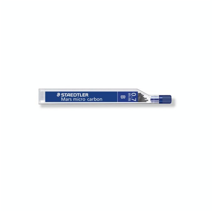 Mines graphite Mars Micro Carbon 0.7mm étui de 12 dureté B - Staedtler - Rougier et Plé