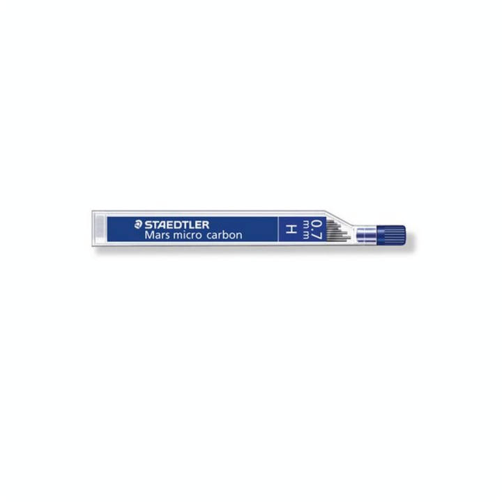 Mines graphite Mars Micro Carbon 0.7mm étui de 12 dureté H - Staedtler - Rougier et Plé
