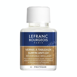 Vernis à tableaux surfin Anti-UV Brillant 75 ml - Lefranc Bourgeois - Rougier et Plé