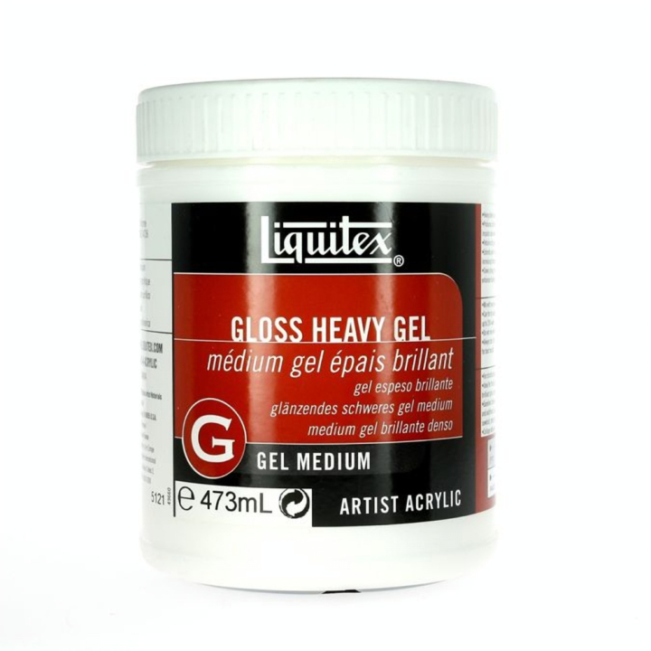 Médium-gel de texture pour acrylique 473ml épais brillant - Liquitex - Rougier et Plé