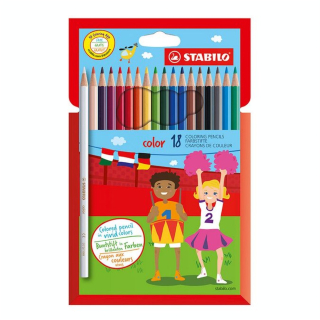 Crayons de couleurs pochette de 18 couleurs - STABILO - Rougier et Plé