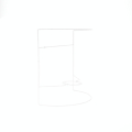Carcasse d'applique murale demi-cylindre 20 x 20 cm - Fil Cuivré (Le) - Rougier et Plé