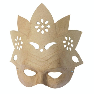 Masque fleur en papier mâché  - Décopatch - Rougier et Plé