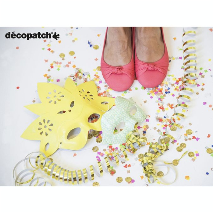 Masque fleur en papier mâché  - Décopatch - Rougier et Plé