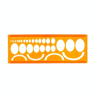 Normographe ellipses n°44 45° - Minerva - Rougier et Plé