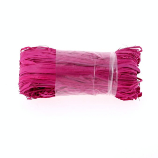 Raphia en pelote de 50g fuchsia - BDF Douineau - Rougier et Plé