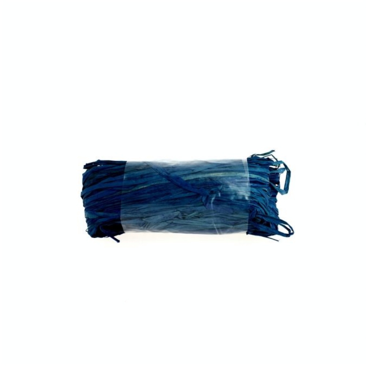 Raphia en pelote de 50g bleu - BDF Douineau - Rougier et Plé