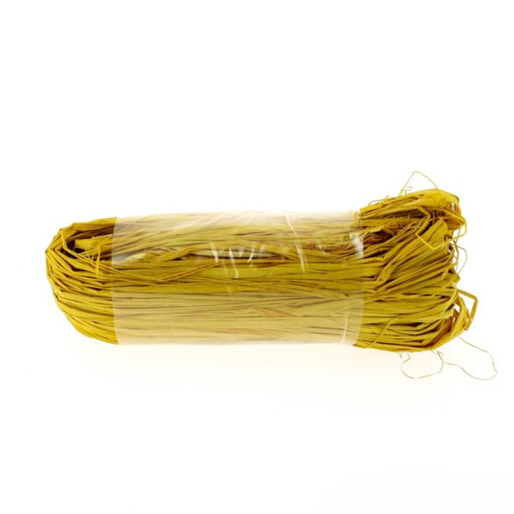 Raphia en pelote de 50g jaune - BDF Douineau - Rougier et Plé