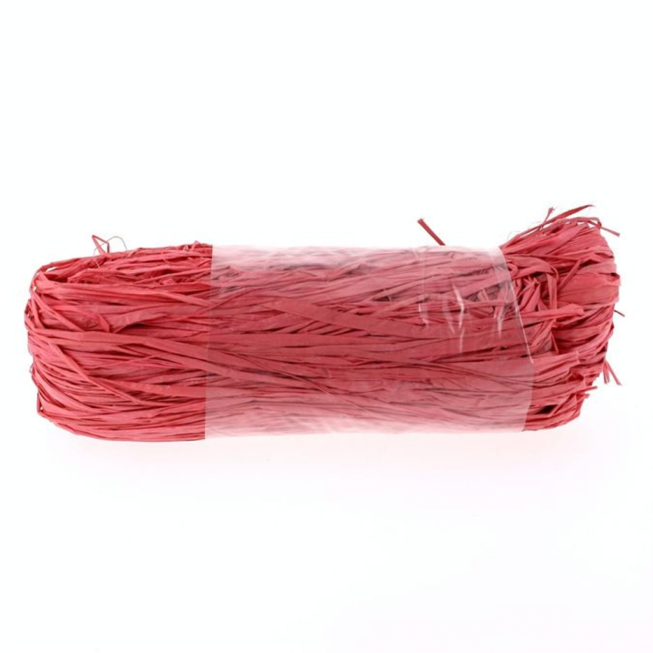 Raphia en pelote de 50g rose - BDF Douineau - Rougier et Plé