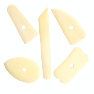 Estèques en bois set de 5 - Rougier&Plé - Rougier et Plé