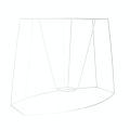 Carcasse d'abat-jour ovale pan coupé 35 x 19 cm - Fil Cuivré (Le) - Rougier et Plé
