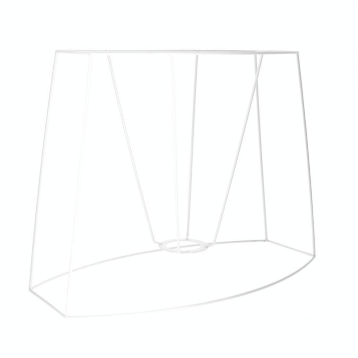 Carcasse d'abat-jour ovale pan coupé 35 x 19 cm - Fil Cuivré (Le) - Rougier et Plé