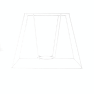 Carcasse d'abat-jour rectangle haut 20 x 13 cm - Fil Cuivré (Le) - Rougier et Plé
