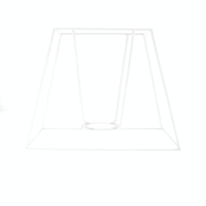 Carcasse d'abat-jour rectangle haut 20 x 13 cm - Fil Cuivré (Le) - Rougier et Plé