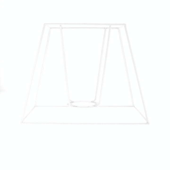 Carcasse d'abat-jour rectangle haut 25 x 16 cm - Fil Cuivré (Le) - Rougier et Plé