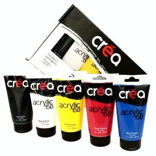 Set de 5 tubes d'acrylique de 150ml - Créa - Rougier et Plé