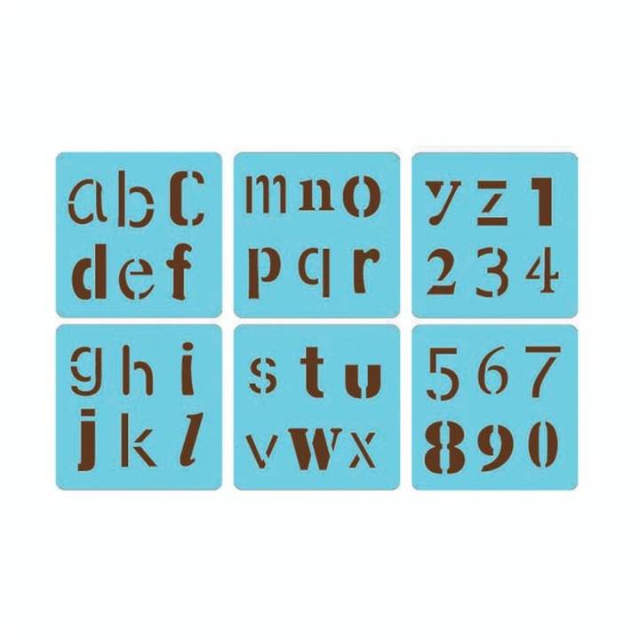 Pochoir motif alphabet - Avenue Mandarine - Rougier et Plé