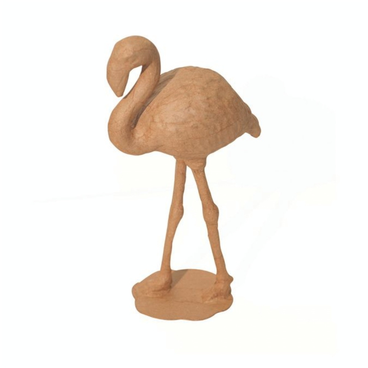 Objet en papier mâché flamant rose - Décopatch - Rougier et Plé
