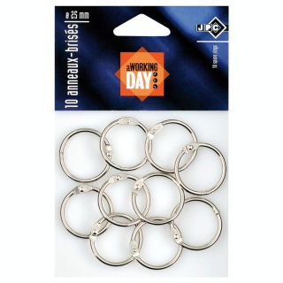 Sachet de 10 anneaux brisés Ø25mm - Wonday - Rougier et Plé