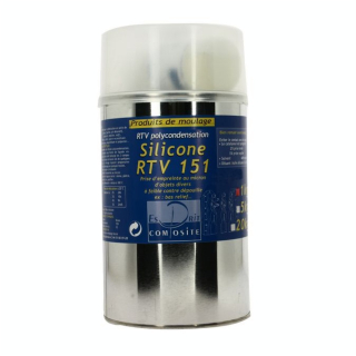 Silicone RTV 151 Standard 950 g + catalyseur 50 g - Esprit Composite - Rougier et Plé