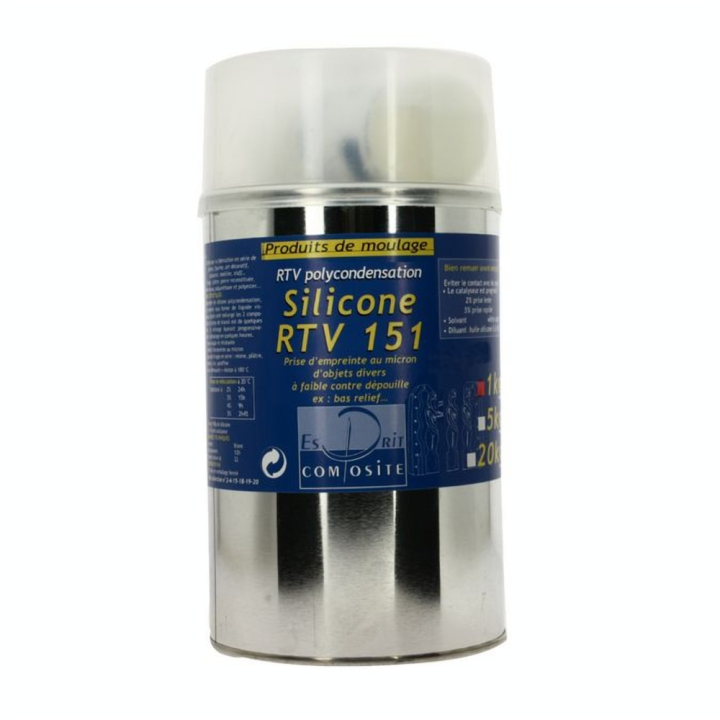Silicone RTV 151 Standard 950 g + catalyseur 50 g - Esprit Composite - Rougier et Plé