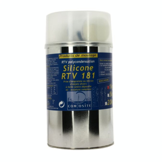 Silicone RTV 181 Haute résistance 950 g + catalyseur 50 g - Esprit Composite - Rougier et Plé