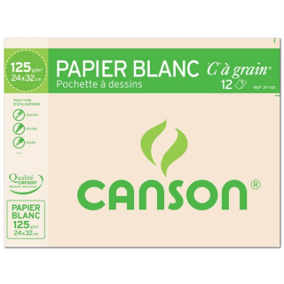 Canson C à GRAIN, Grain Fin 125g/m², pochette - Canson - Rougier et Plé