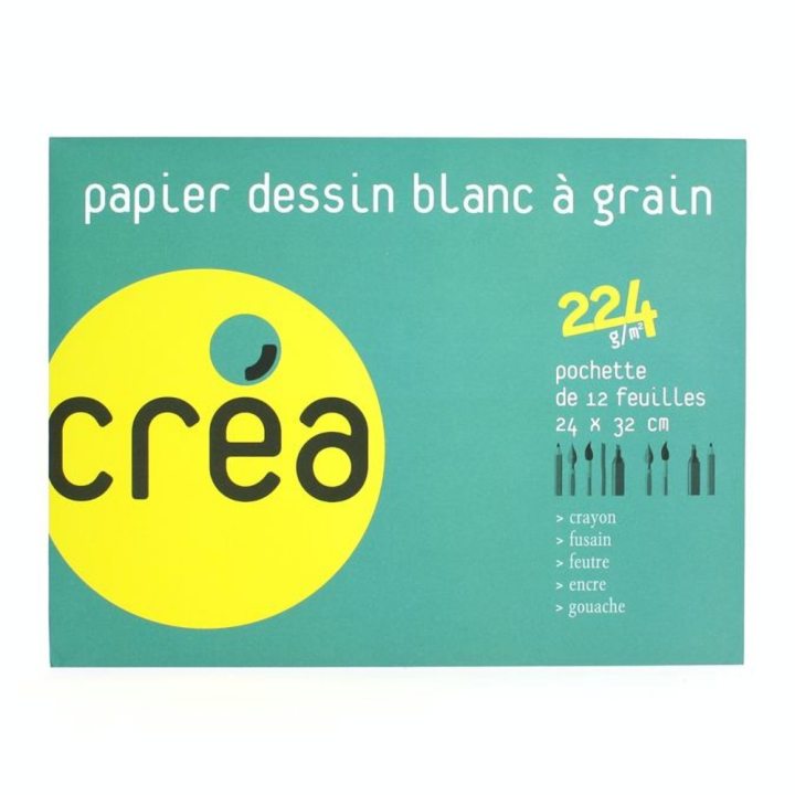 Pochette de 10 feuilles à dessin 224g - Rougier&Plé - Rougier et Plé