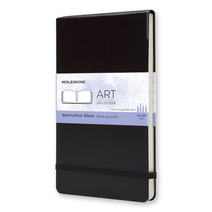 Carnet Aquarelle 13 x 21 noir - Moleskine - Rougier et Plé