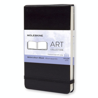 Carnet Aquarelle 9 x 14 noir - Moleskine - Rougier et Plé