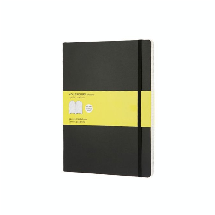 Carnet de notes quadrillé 19 X 25 noir - Moleskine - Rougier et Plé