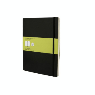 Carnet de notes pages blanches 19 X 25 noir - Moleskine - Rougier et Plé
