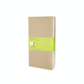 Set de 3 carnets de notes pages blanches 13 X 21 kraft - Moleskine - Rougier et Plé