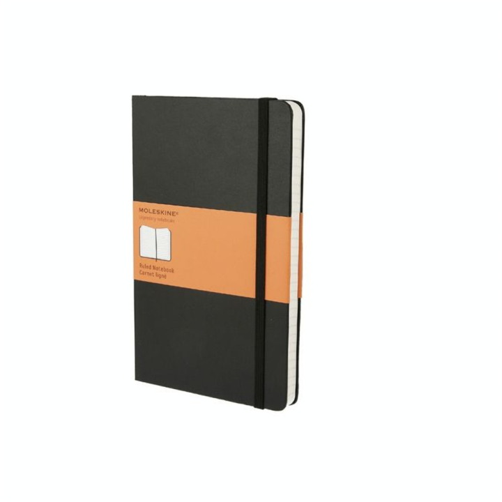 Carnet de notes rigide ligné 13 X 21 noir - Moleskine - Rougier et Plé