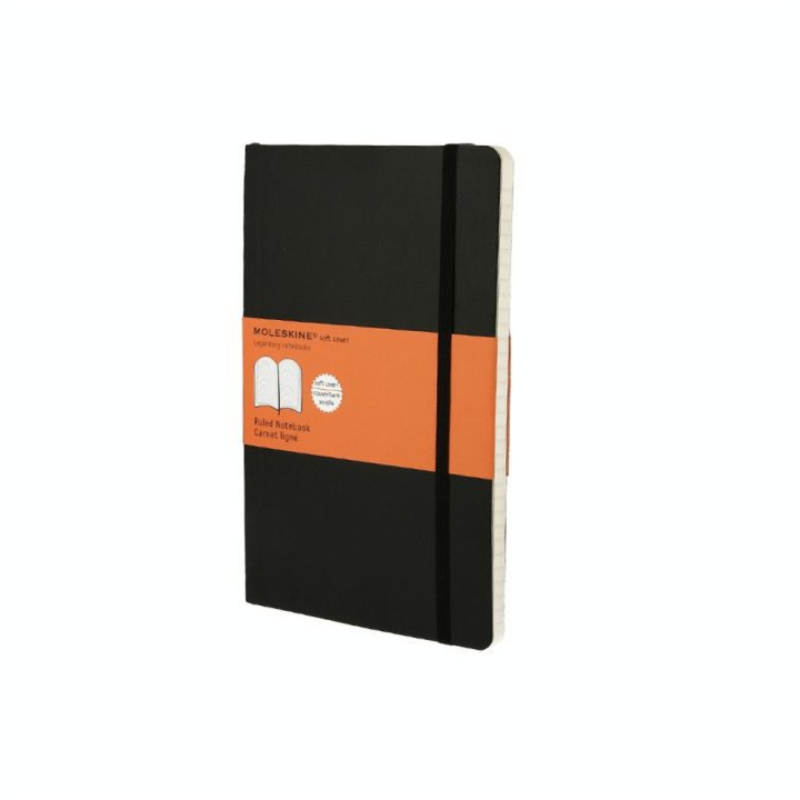 Carnet de notes souple Ligné 13 X 21 noir - Moleskine - Rougier et Plé