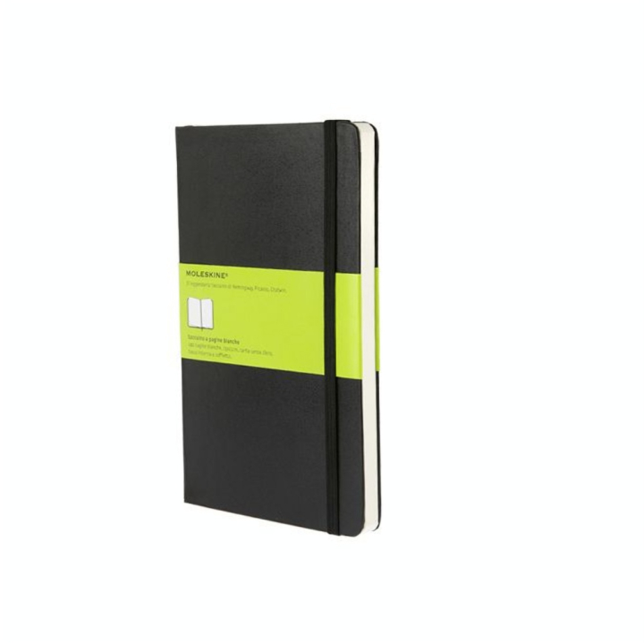 Carnet de notes rigide pages blanches 13 X 21 noir - Moleskine - Rougier et Plé