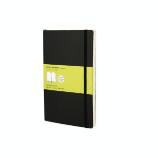 Carnet de notes souple pages blanches 13 X 21 noir - Moleskine - Rougier et Plé