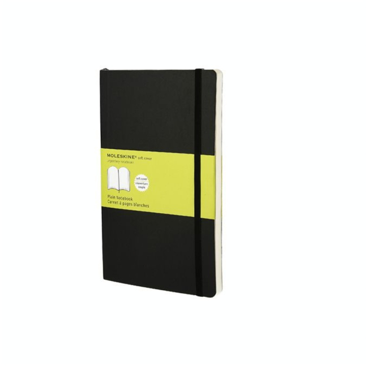 Carnet de notes souple pages blanches 13 X 21 noir - Moleskine - Rougier et Plé
