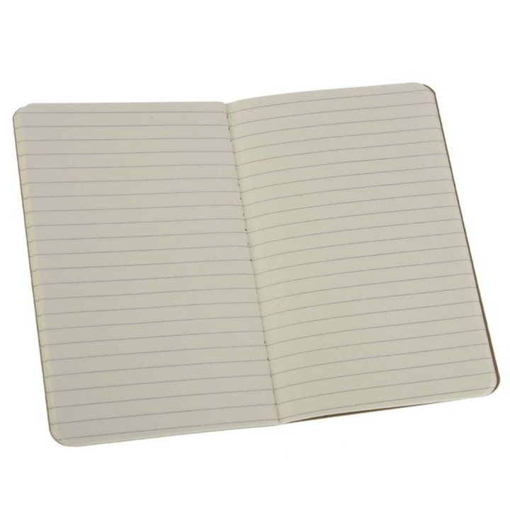 Set de 3 carnets de notes Ligné 9 X 14 kraft - Moleskine - Rougier et Plé