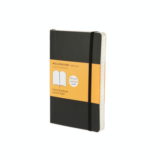 Carnet de notes souple Ligné 9 X 14 noir - Moleskine - Rougier et Plé