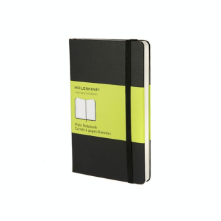 Carnet de notes rigide pages blanches 9 X 14 noir - Moleskine - Rougier et Plé