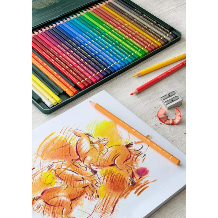 Boîte métal de 36 crayons de couleurs Polychromos - Faber-Castell - Rougier et Plé