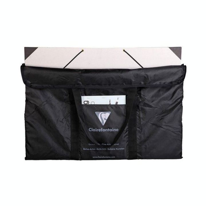 Sac d'artiste pour carton à dessin noir en polyamide 59 x 75cm  - Clairefontaine - Rougier et Plé