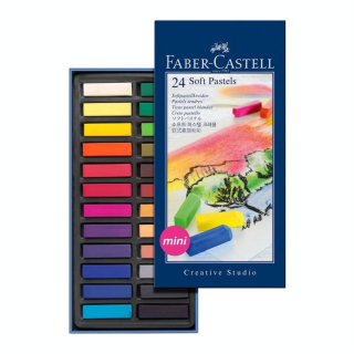 Boîte de 24 demi-pastels tendre carrés d'étude Creative Studio - Faber-Castell - Rougier et Plé